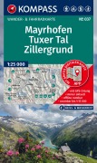 Cover-Bild zum Titel 'KOMPASS Wanderkarte 037 Mayrhofen, Tuxer Tal, Zillergrund 1:25.000' von ''