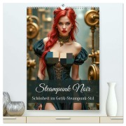 Cover-Bild zum Titel 'Steampunk Noir (hochwertiger Premium Wandkalender 2026 DIN A2 hoch), Kunstdruck in Hochglanz' von 'Ally Bee'
