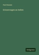 Cover-Bild zum Titel 'Erinnerungen an Indien' von 'Paul Deussen'