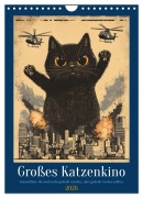 Cover-Bild zum Titel 'Großes Katzenkino (Wandkalender 2026 DIN A4 hoch), CALVENDO Monatskalender' von 'Kerstin Waurick'