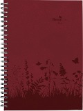 Wochenplaner Nature Line Flower 2025 - Taschen-Kalender A5 - 1 Woche 2 Seiten - Ringbindung - 128 Seiten - Umwelt-Kalender - mit Hardcover - Alpha Edition - 
