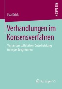 Cover-Bild zum Titel 'Verhandlungen im Konsensverfahren' von 'Eva Krick'