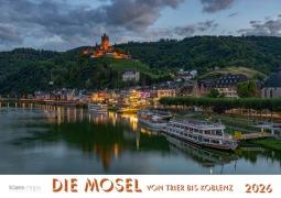 Cover-Bild zum Titel 'Mosel von Trier bis Koblenz 2026 Bildkalender A4 quer, spiralgebunden' von ''