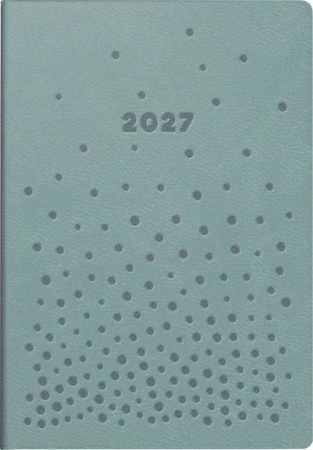 rido/idé 7011055047 Taschenkalender Mod. partner/Industrie I 2027 "Dots" A7, Kunstleder - 
