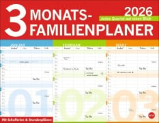 3-Monats-Familienplaner 2026 - 