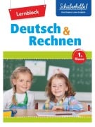 Cover-Bild zum Titel 'Übungsblock Deutsch + Rechnen 1. Klasse' von 'Eva Christian, Ellen Weitbrecht, Katja Speicher, Marc Beck, Anne Scheller'