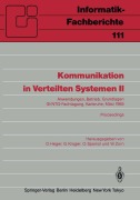 Cover-Bild zum Titel 'Kommunikation in Verteilten Systemen II' von ''