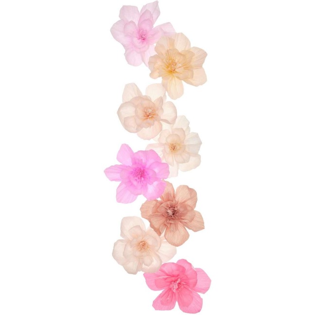 Krepppapier Blüten Set, Primrose Hill, M, FSC MIX, 8 Stk (8 x 15 cm) - 