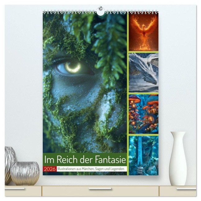Im Reich der Fantasie (hochwertiger Premium Wandkalender 2026 DIN A2 hoch), Kunstdruck in Hochglanz - Steffen Gierok-Latniak