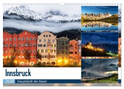 Cover-Bild zum Titel 'Innsbruck - Hauptstadt der Alpen (Wandkalender 2026 DIN A3 quer), CALVENDO Monatskalender' von 'Danijel Jovanovic'