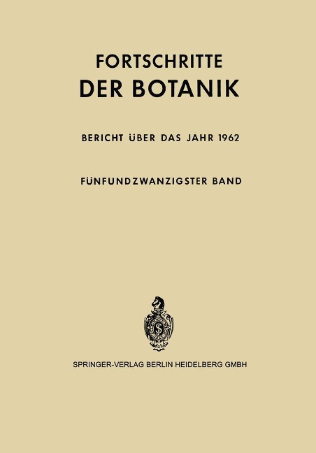 Bericht über das Jahr 1962 - Erwin Bünning, Ernst Gäumann