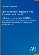 Cover-Bild zum Titel 'Delegierte Verordnung (EU) 2021/2139 der Kommission vom 4. Juni 2021' von 'Europäische Kommission'