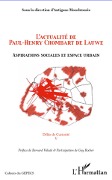 Cover-Bild zum Titel 'L'actualité de Paul-Henry Chombart de Lauwe' von 'Antigone Mouchtouris'