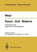 Cover-Bild zum Titel 'Raum · Zeit · Materie' von 'Hermann Weyl'