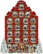 Cover-Bild zum Titel 'Wand-Adventskalender - Nostalgisches Weihnachtshaus' von ''