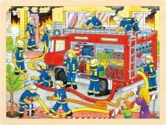 Einlegepuzzle Feuerwehreinsatz - 