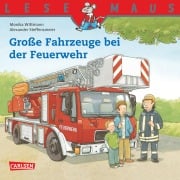 Cover-Bild zum Titel 'LESEMAUS: Große Fahrzeuge bei der Feuerwehr' von 'Monika Wittmann'