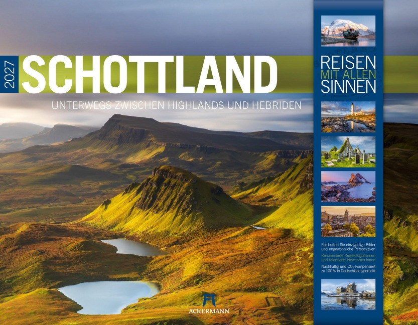 Schottland Kalender 2027 | Unterwegs zwischen Highlands und Hebriden - Ackermann Kunstverlag GmbH