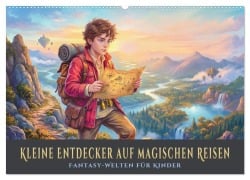 Cover-Bild zum Titel 'Kleine Entdecker auf magischen Reisen - Fantasy-Welten für Kinder (Wandkalender 2027 DIN A2 quer), CALVENDO Monatskalender' von 'Stefan Berger'
