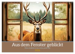 Cover-Bild zum Titel 'Aus dem Fenster geblickt (Wandkalender 2026 DIN A3 quer), CALVENDO Monatskalender' von 'Daniela Tapper'