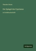 Cover-Bild zum Titel 'Der Spiegel des Cyprianus' von 'Theodor Storm'