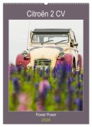 Cover-Bild zum Titel 'Citroën 2 CV - Flower Power (Wandkalender 2026 DIN A2 hoch), CALVENDO Monatskalender' von 'Meike Bölts'