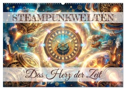 Cover-Bild zum Titel 'Steampunkwelten - Das Herz der Zeit (Wandkalender 2027 DIN A2 quer), CALVENDO Monatskalender' von 'LaPics LaPics'