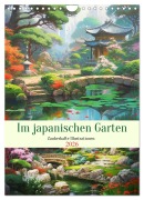 Cover-Bild zum Titel 'Im japanischen Garten. Zauberhafte Illustrationen (Wandkalender 2026 DIN A4 hoch), CALVENDO Monatskalender' von 'Rose Hurley'