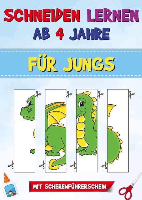 Schneiden Lernen ab 4 Jahre für Jungs - HR Kiddos Press