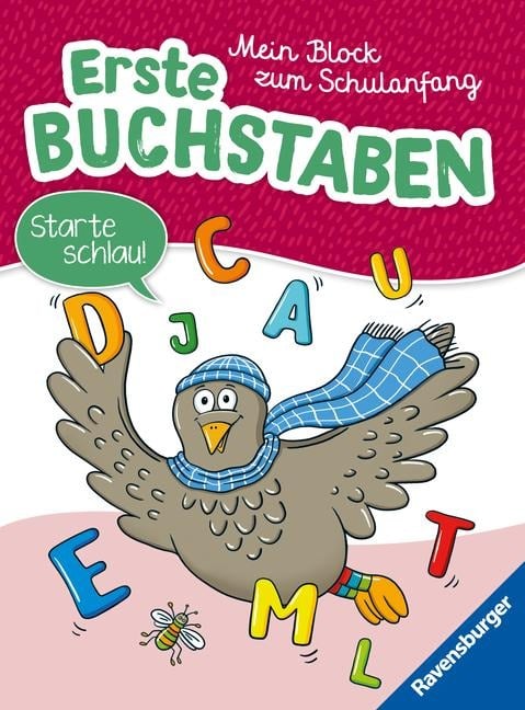 Ravensburger Mein Block zum Schulanfang: Erste Buchstaben - Rätselblock ab 6 Jahre - Buchstaben lernen - 