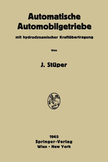 Automatische Automobilgetriebe - Josef Stüper