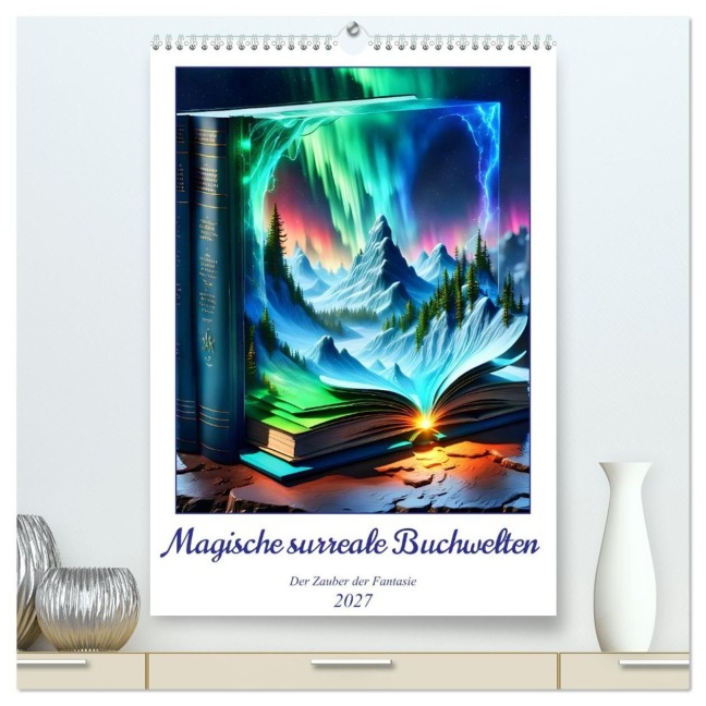 Magische surreale Buchwelten (hochwertiger Premium Wandkalender 2027 DIN A2 hoch), Kunstdruck in Hochglanz - Katharina Stachanczyk