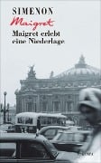 Cover-Bild zum Titel 'Maigret erlebt eine Niederlage' von 'Georges Simenon'