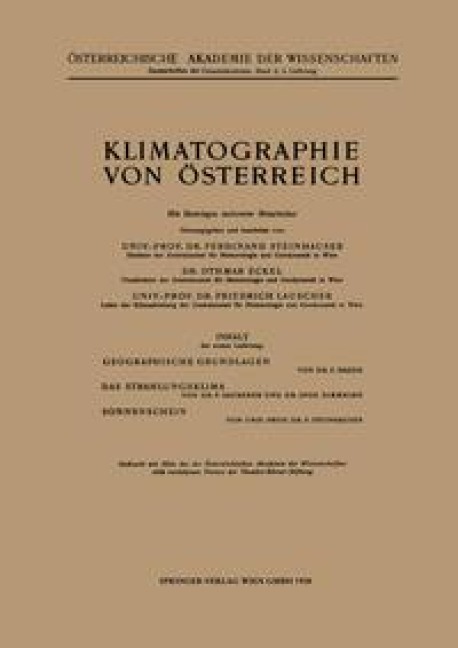 Klimatographie von Österreich - 