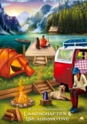 Cover-Bild zum Titel 'Landschaften & Urlaubsmotive - Malbuch für Erwachsene mit 50 wunderschönen Ausmalmotiven' von 'Josef Mickey Müller'