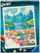 Cover-Bild zum Titel 'CreArt Adults Trend - Blumenmeer am Bergsee' von ''