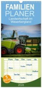 Familienplaner 2026 - Landwirtschaft im Weserbergland mit 5 Spalten (Wandkalender, 21 x 45 cm) CALVENDO - Simon Witt