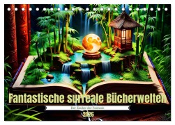Cover-Bild zum Titel 'Fantastische surreale Bücherwelten (Tischkalender 2026 DIN A5 quer), CALVENDO Monatskalender' von 'Katharina Stachanczyk'