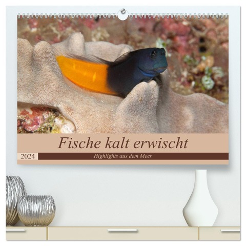 Sven Gruse taucht ab! Fische kalt erwischt (hochwertiger Premium Wandkalender 2024 DIN A2 quer), Kunstdruck in Hochglanz - Sven Gruse
