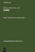 Cover-Bild zum Titel 'Einleitung; §§ 1 bis 12' von ''