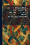 Cover-Bild zum Titel 'Les Techniques De La Critique Et De L'Histoire LittÃ(c)raires En Litterature Francaise Moderne' von 'Gustave Rudler'