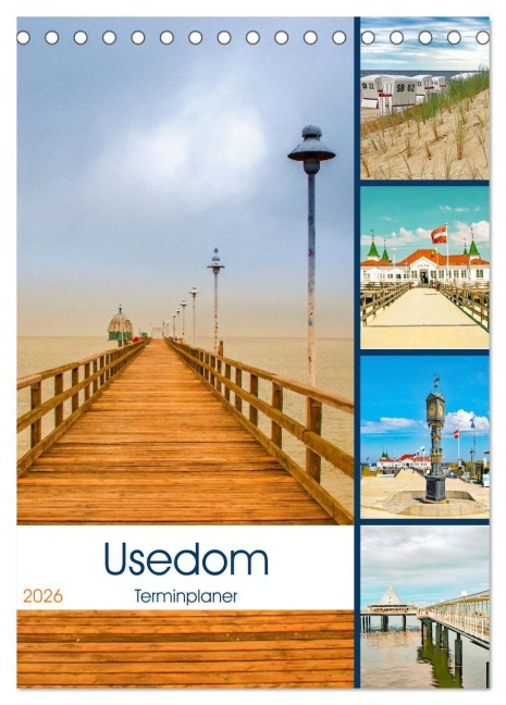 Usedom - Terminplaner (Tischkalender 2026 DIN A5 hoch), CALVENDO Monatskalender - Nina Schwarze