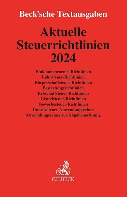 Aktuelle Steuerrichtlinien 2024 - 