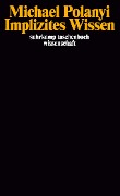 Cover-Bild zum Titel 'Implizites Wissen' von 'Michael Polanyi'