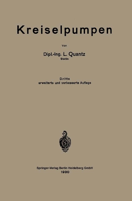 Kreiselpumpen - Ludwig Quantz