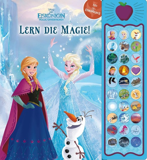 30-Button-Soundbuch - Disney - Die Eiskönigin, Lern die Magie! - interaktives Bilderbuch mit 30 zauberhaften Geräuschen - 