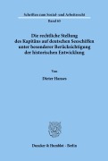 Cover-Bild zum Titel 'Die rechtliche Stellung des Kapitäns auf deutschen Seeschiffen unter besonderer Berücksichtigung der historischen Entwicklung.' von 'Dieter Hanses'