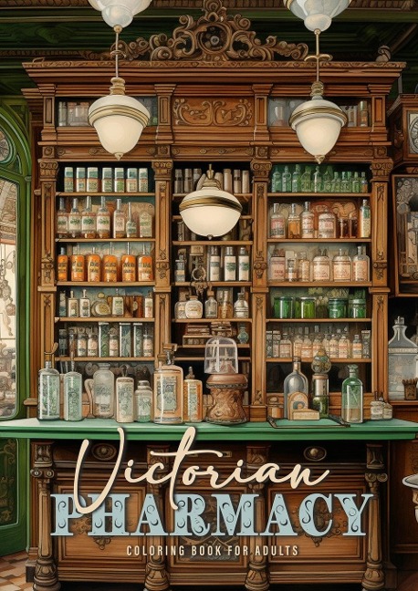 Victorian Pharmacy Coloring Book for Adults - Monsoon Publishing