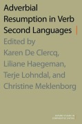 Cover-Bild zum Titel 'Adverbial Resumption in Verb Second Languages' von ''