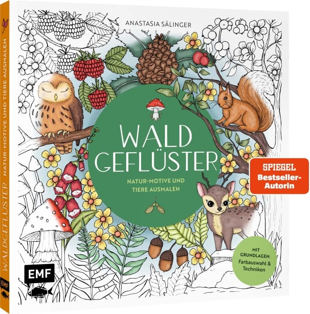 Waldgeflüster - Natur-Motive und Tiere ausmalen - Anastasia Sälinger
